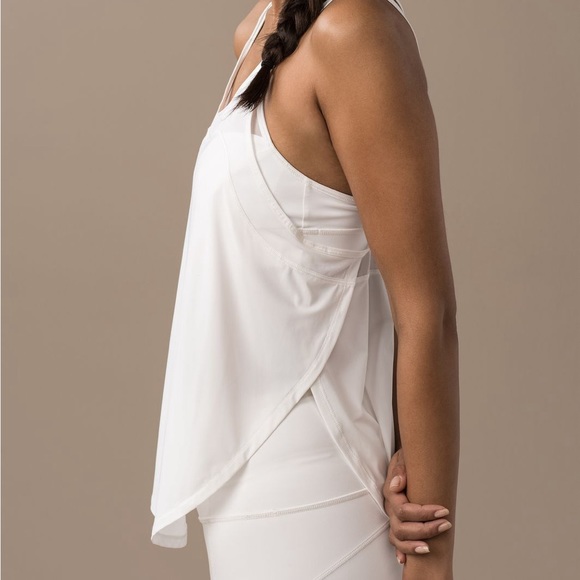 Lululemon Anew White Mesh Strappy Singlet. Tank Top Size XS/S - Picture 2 of 6